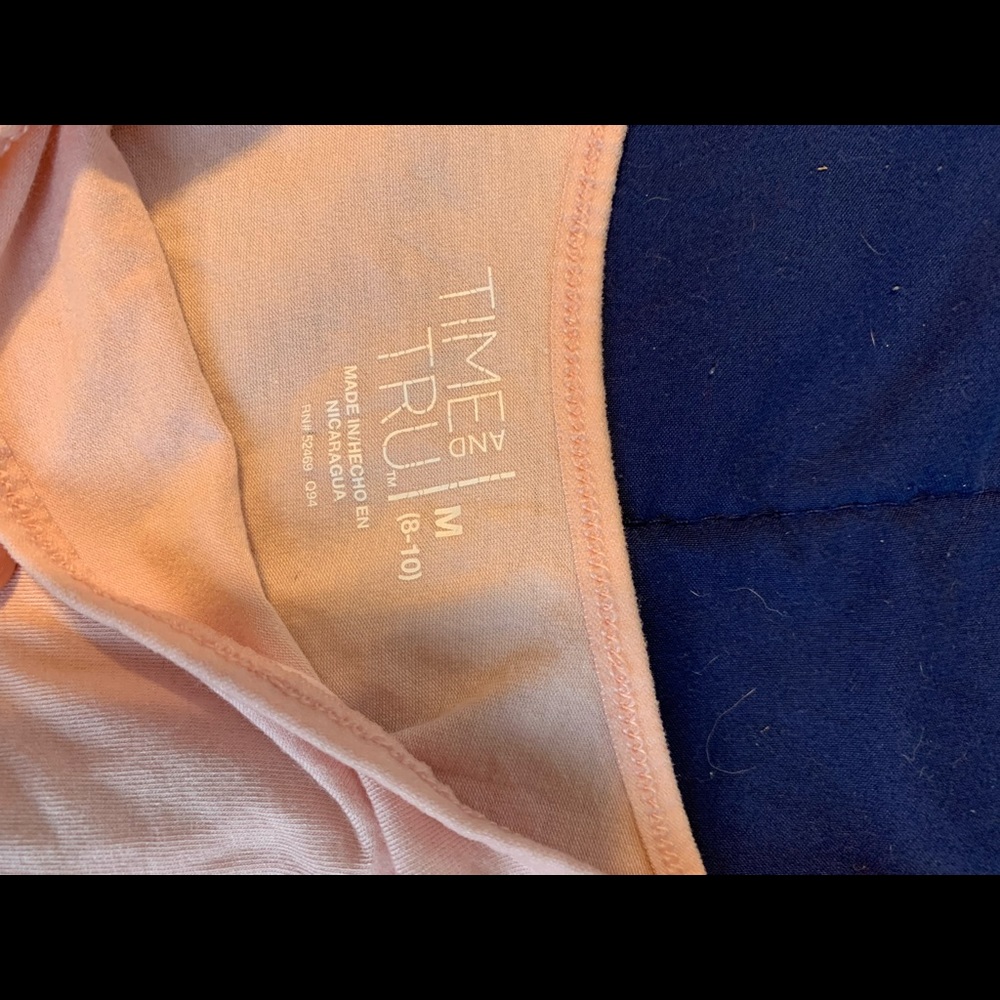 Baby pink, skinny strap tank top from Time and True.